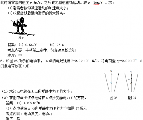 2014成人高考《高起点理化》练习题及答案